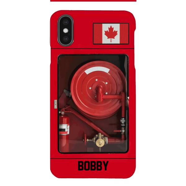 Personalized Canadian Firefighter Phone Case OCT-LN15