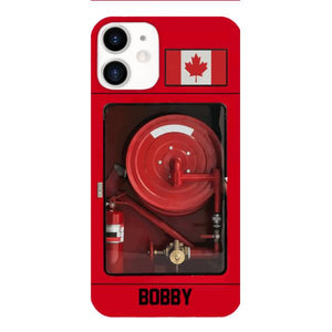 Personalized Canadian Firefighter Phone Case OCT-LN15