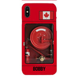 Personalized Canadian Firefighter Phone Case OCT-LN15