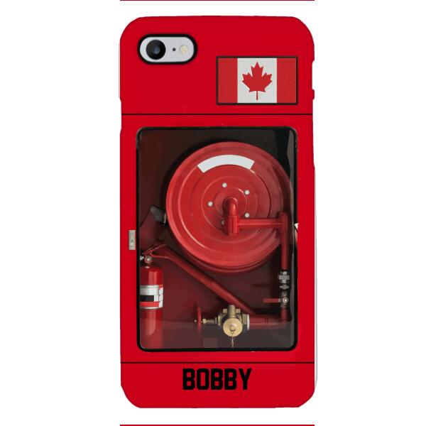 Personalized Canadian Firefighter Phone Case OCT-LN15