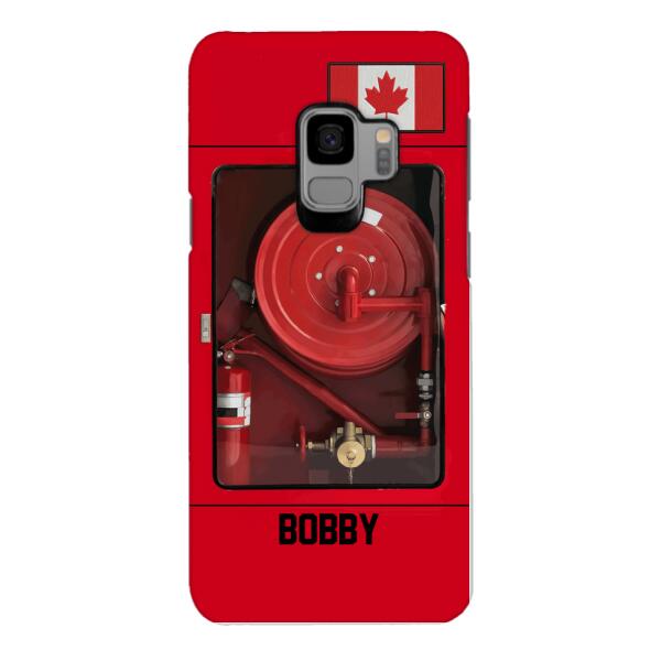 Personalized Canadian Firefighter Phone Case OCT-LN15