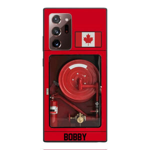 Personalized Canadian Firefighter Phone Case OCT-LN15