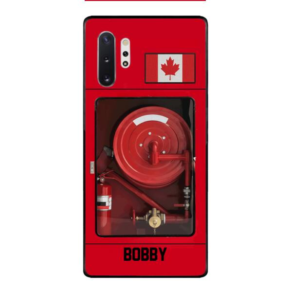 Personalized Canadian Firefighter Phone Case OCT-LN15