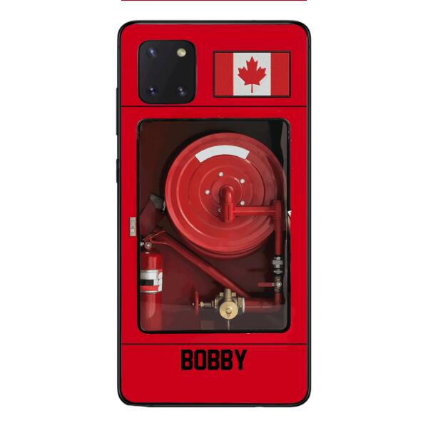 Personalized Canadian Firefighter Phone Case OCT-LN15