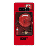 Personalized Canadian Firefighter Phone Case OCT-LN15