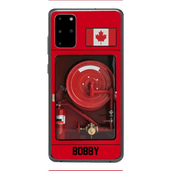 Personalized Canadian Firefighter Phone Case OCT-LN15