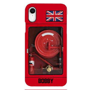 Personalized British Firefighter Phone Case OCT-LN15