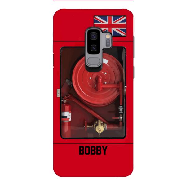 Personalized British Firefighter Phone Case OCT-LN15