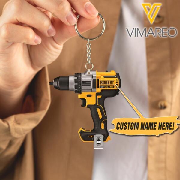 PERSONALIZED Power Tool KEYCHAIN OCT-DT20