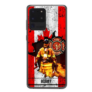 Personalized Canadian Firefighter Phone Case OCT-HQ21