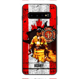 Personalized Canadian Firefighter Phone Case OCT-HQ21