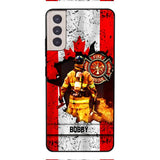 Personalized Canadian Firefighter Phone Case OCT-HQ21