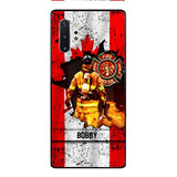 Personalized Canadian Firefighter Phone Case OCT-HQ21