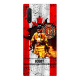 Personalized Canadian Firefighter Phone Case OCT-HQ21