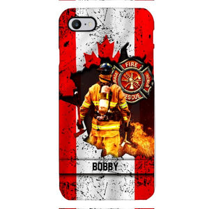 Personalized Canadian Firefighter Phone Case OCT-HQ21