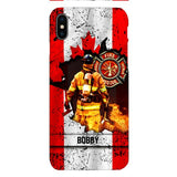 Personalized Canadian Firefighter Phone Case OCT-HQ21