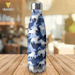 Personalized Pitbull Dog Water Bottle Tumbler NOV-HQ08