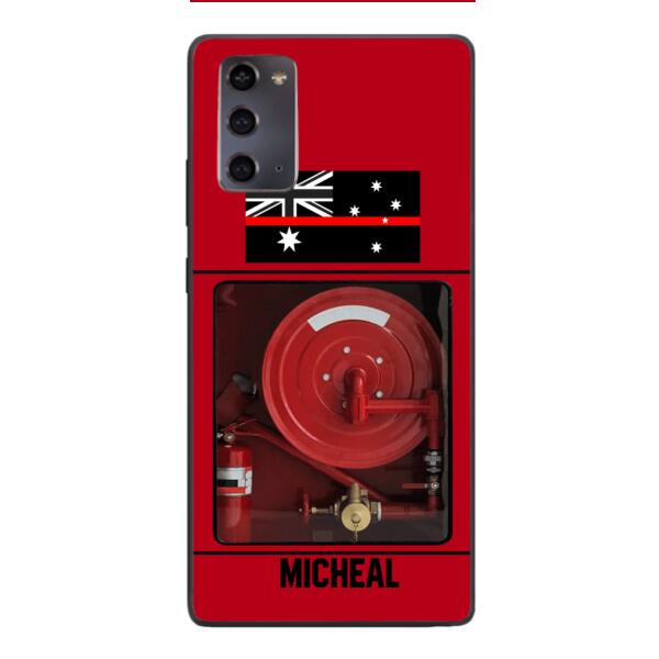 PERSONALIZED AUSTRALIAN FIREFIGHTER PHONECASE QTDT1011