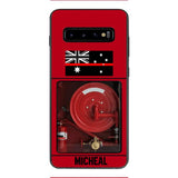 PERSONALIZED AUSTRALIAN FIREFIGHTER PHONECASE QTDT1011