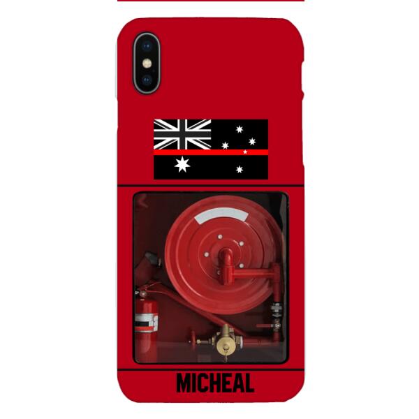 PERSONALIZED AUSTRALIAN FIREFIGHTER PHONECASE QTDT1011