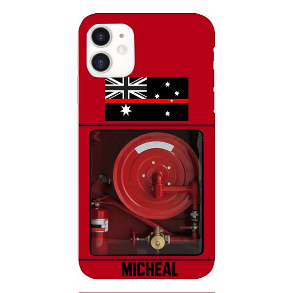 PERSONALIZED AUSTRALIAN FIREFIGHTER PHONECASE QTDT1011