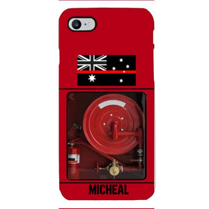 PERSONALIZED AUSTRALIAN FIREFIGHTER PHONECASE QTDT1011