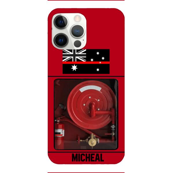 PERSONALIZED AUSTRALIAN FIREFIGHTER PHONECASE QTDT1011