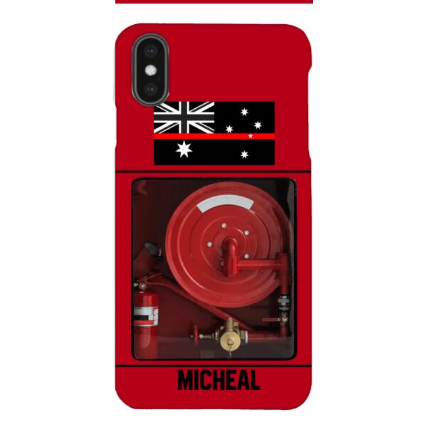 PERSONALIZED AUSTRALIAN FIREFIGHTER PHONECASE QTDT1011