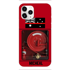 PERSONALIZED AUSTRALIAN FIREFIGHTER PHONECASE QTDT1011