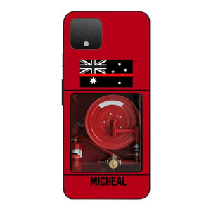 PERSONALIZED AUSTRALIAN FIREFIGHTER PHONECASE QTDT1011