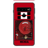 PERSONALIZED CANADIAN FIREFIGHTER PHONECASE QTDT1011