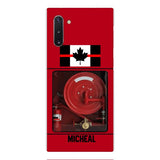 PERSONALIZED CANADIAN FIREFIGHTER PHONECASE QTDT1011