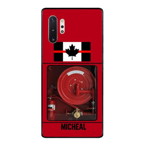 PERSONALIZED CANADIAN FIREFIGHTER PHONECASE QTDT1011