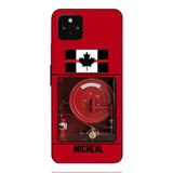 PERSONALIZED CANADIAN FIREFIGHTER PHONECASE QTDT1011