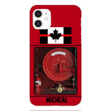 PERSONALIZED CANADIAN FIREFIGHTER PHONECASE QTDT1011