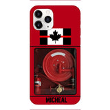 PERSONALIZED CANADIAN FIREFIGHTER PHONECASE QTDT1011