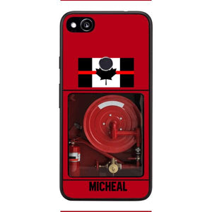 PERSONALIZED CANADIAN FIREFIGHTER PHONECASE QTDT1011