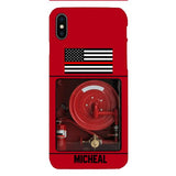 PERSONALIZED AMERICAN FIREFIGHTER PHONECASE QTDT1011