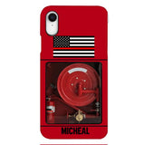 PERSONALIZED AMERICAN FIREFIGHTER PHONECASE QTDT1011