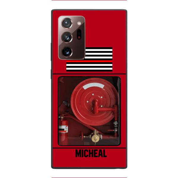 PERSONALIZED AMERICAN FIREFIGHTER PHONECASE QTDT1011