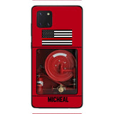 PERSONALIZED AMERICAN FIREFIGHTER PHONECASE QTDT1011