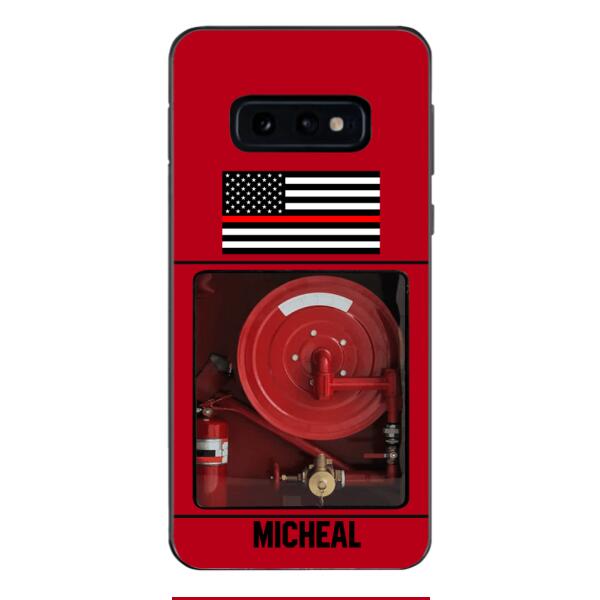 PERSONALIZED AMERICAN FIREFIGHTER PHONECASE QTDT1011