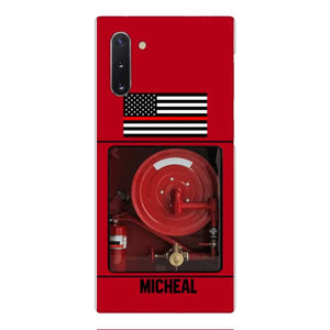 PERSONALIZED AMERICAN FIREFIGHTER PHONECASE QTDT1011