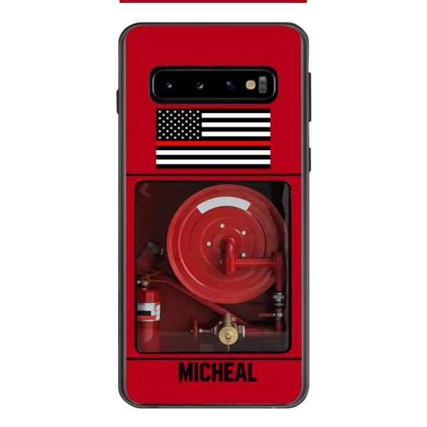 PERSONALIZED AMERICAN FIREFIGHTER PHONECASE QTDT1011