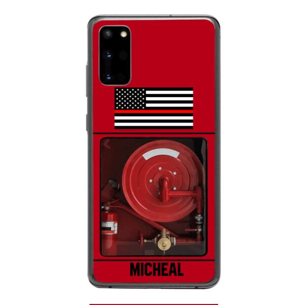 PERSONALIZED AMERICAN FIREFIGHTER PHONECASE QTDT1011