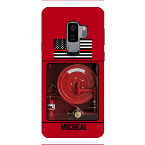 PERSONALIZED AMERICAN FIREFIGHTER PHONECASE QTDT1011