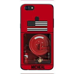 PERSONALIZED AMERICAN FIREFIGHTER PHONECASE QTDT1011