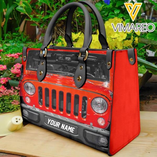 Personalized Jeep Leather Bag Printed NOV-HQ16