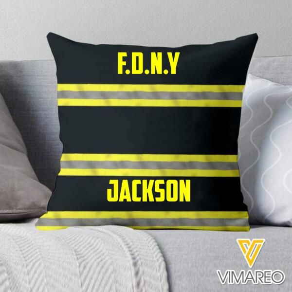 PERSONALIZED FIREFIGHTER PILLOW PRINTED DEC-MA01