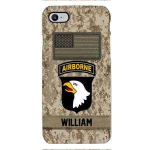 Personalized Army Veteran Camo Phone Case 22JAN-MQ14